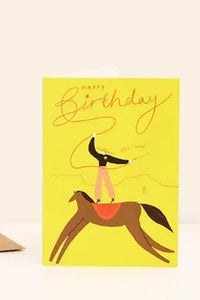 Yee-Haw Cowboy Birthday Card