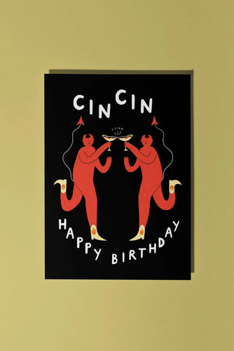 Cin Cin Birthday Card