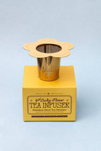 Load image into Gallery viewer, Gold Lucky Flower Metal Tea Strainer/Infuser