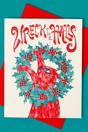 Wreck The Halls Card