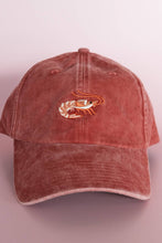 Load image into Gallery viewer, Shrimp Embroidered Hat - Washed Brick