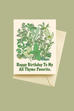 All Thyme Favorite Birthday Card