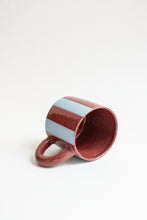 Load image into Gallery viewer, Stripe Mug - Cherry + Blue