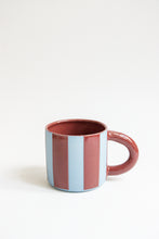 Load image into Gallery viewer, Stripe Mug - Cherry + Blue