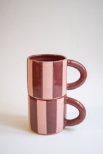 Load image into Gallery viewer, Stripe Mug - Cherry + Pink