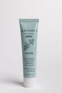Téýwilh Sweetgrass, Sage & Rose Geranium Face Cream