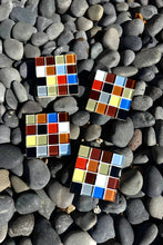 Load image into Gallery viewer, Handmade Glass Tile Coaster (Colourful)