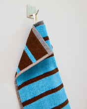 Load image into Gallery viewer, Heron Stripe Cotton Terry Washcloth