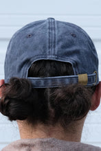 Load image into Gallery viewer, Brie Embroidered Hat - Washed Navy