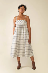 Georgette Plaid Dress