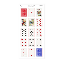Load image into Gallery viewer, Playing Cards Junk Journal Sticker Sheet