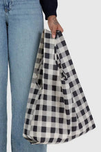 Load image into Gallery viewer, Standard Baggu - Black &amp; White Big Check