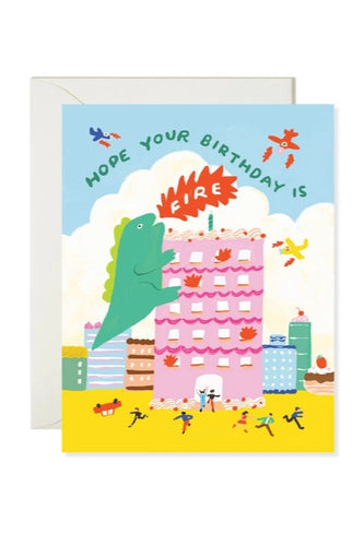 Godzilla Birthday Card