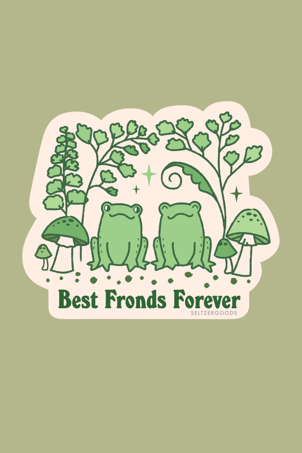 Best Fronds Forever Sticker