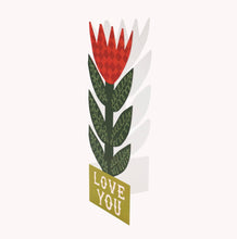 Load image into Gallery viewer, Checkerboard Lily, Love You Greeting Card