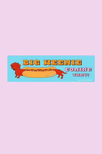 Big Weenie Bumper Sticker