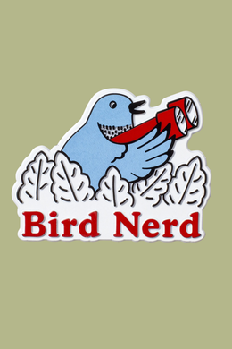 Bird Nerd Retro Magnet