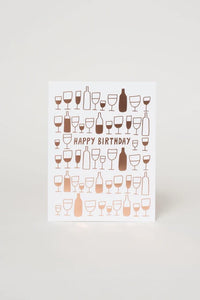 Birthday Wine - Birthday Card