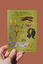 Load image into Gallery viewer, Bog Dwellers A6 Sticker Sheet for Journals
