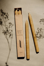 Load image into Gallery viewer, Beeswax Taper Candles - Set of 2