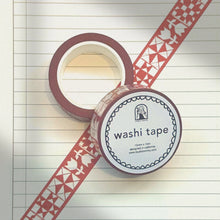 Load image into Gallery viewer, Red Quilt Washi Tape