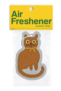 Orange Cat Air Freshener - Country Rose Scent