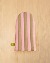 Load image into Gallery viewer, Ladybug Stripe Quilted Oven Mitt