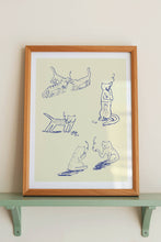 Load image into Gallery viewer, Smoking Cats Wall Art Print