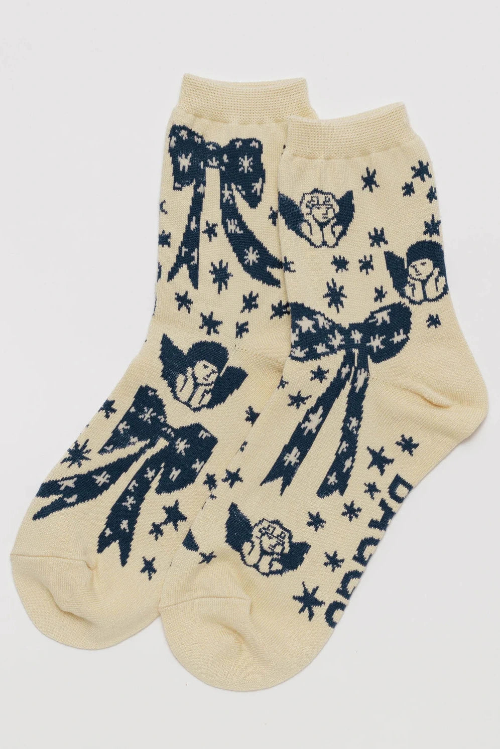Crew Sock - Cherub Bows
