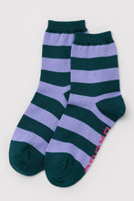 Load image into Gallery viewer, Crew Sock - Malachite Stripe