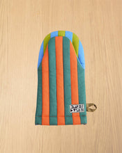 Load image into Gallery viewer, Grasshopper Stripe Quilted Oven Mitt