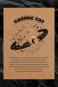 "Cosmic Cat" Scratch Off Fortune Affirmation Card