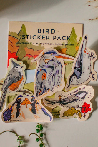 Bird Sticker Pack - Set of 5