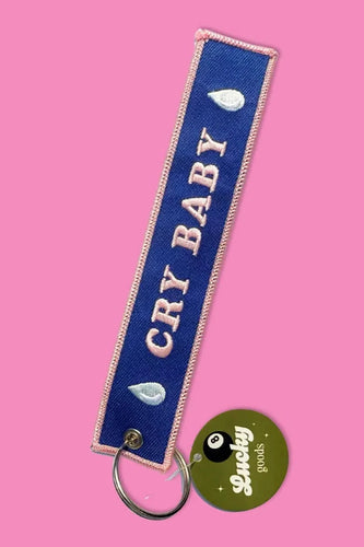 Cry Baby Embroidered Keychain
