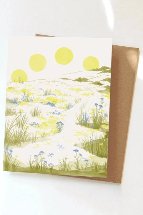 Sun Meadow Greeting Card