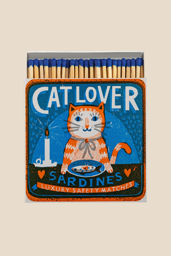 Cat Lover Sardines - Square Safety Matches