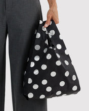Load image into Gallery viewer, Baby Baggu - Silver Metallic Polka Dot