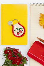 Load image into Gallery viewer, Patch Keychain - Strawberry Blossom