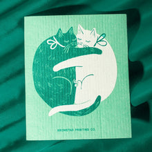 Load image into Gallery viewer, Cuddle Cats - Swedish Dishcloth