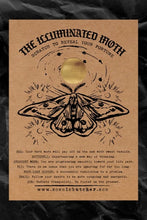 Load image into Gallery viewer, &quot;Illuminated Moth&quot; Scratch Off Fortune Affirmation Card