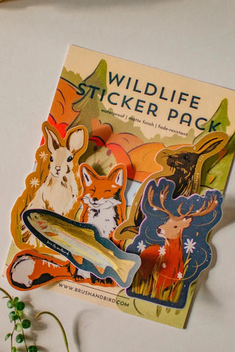 Wildlife Sticker Pack - Set of 5