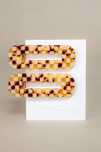 Load image into Gallery viewer, Alligator Clips - Orange Checker