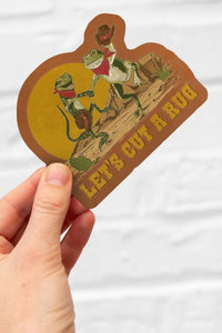 Let's Cut a Rug Hoedown Sticker