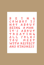 Load image into Gallery viewer, Being Cowboy Mini Print