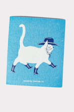 Load image into Gallery viewer, Cowboy Cat - Swedish Dishcloth