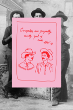 Load image into Gallery viewer, Fond Cowpokes Greeting Card