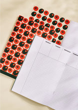 Load image into Gallery viewer, Pomodoro Tomato Olive Checked Weekly Planner