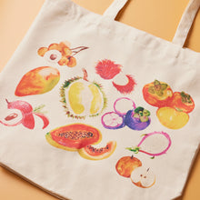 Load image into Gallery viewer, Asian Fruit Tote Bag