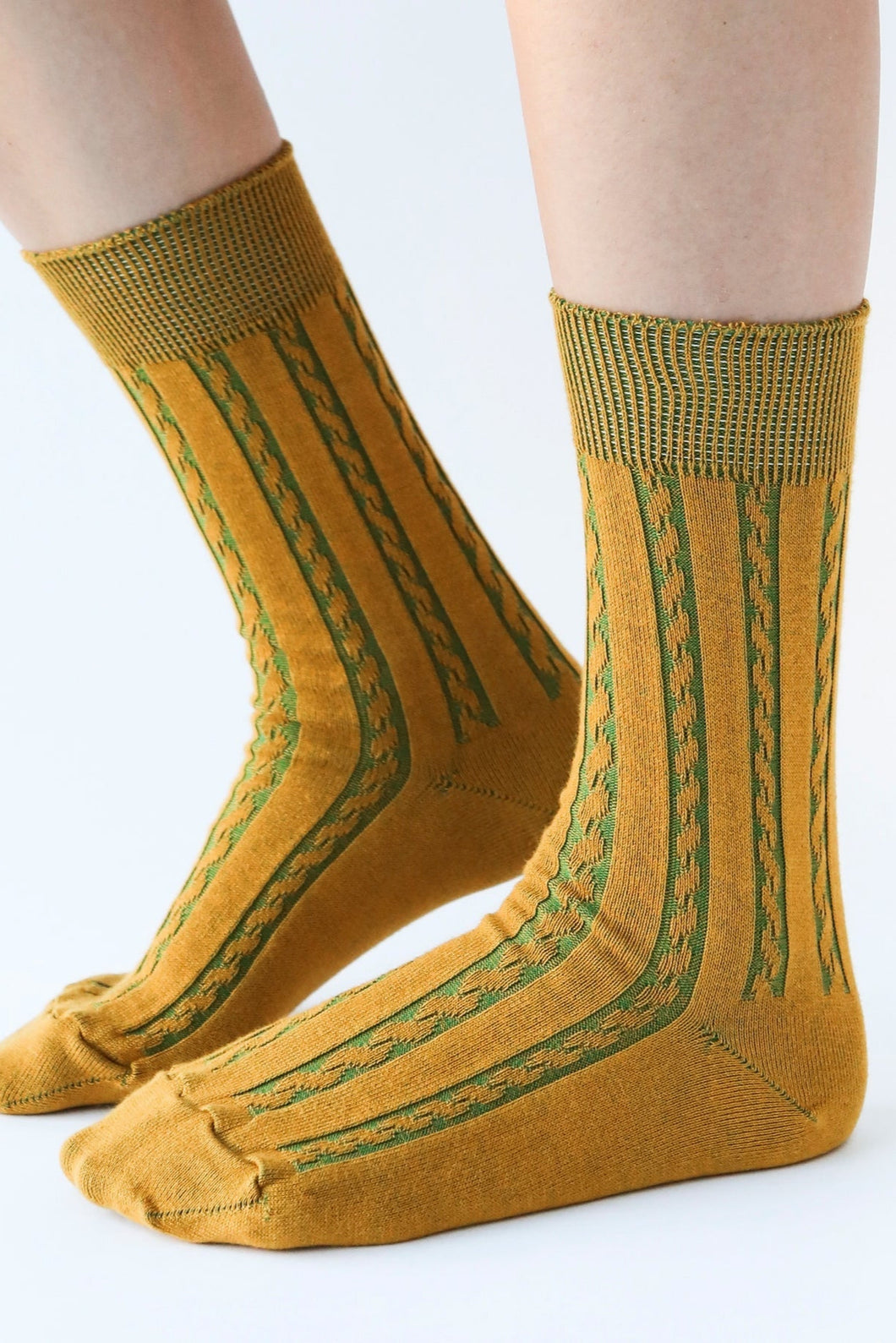 Cable Cotton Dress Socks - Multiple Colours