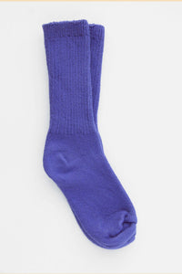 Dark Blue Cotton Socks
